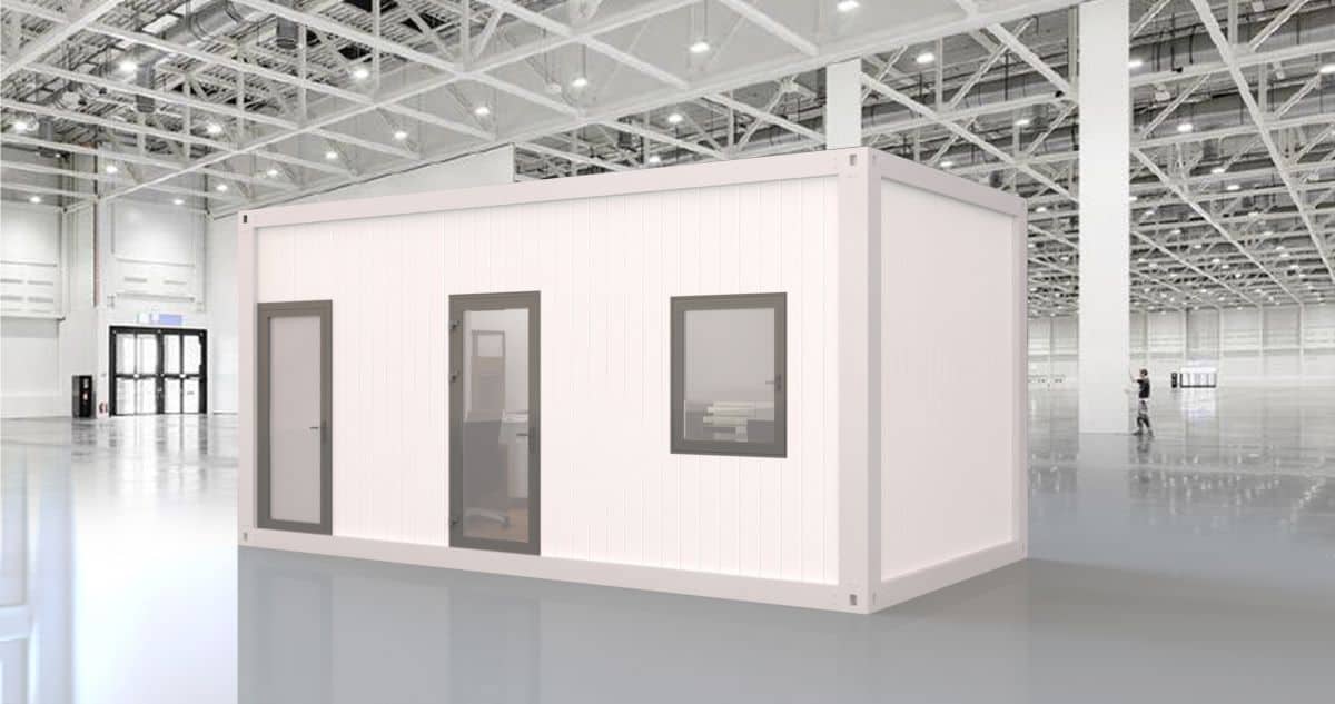 Mẫu văn phòng container VW13 của Phước Thịnh Group có 2 loại khung dầm là màu trắng và đen