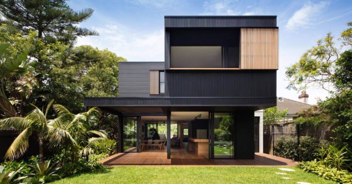 Ngôi nhà với tông màu đen vô cùng ấn tượng