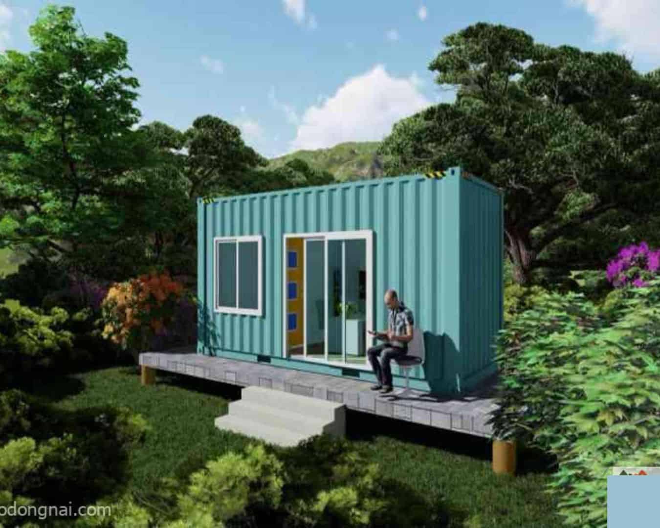 Ngôi nhà làm từ container chính là không gian lí tưởng để làm nơi nghỉ dưỡng
