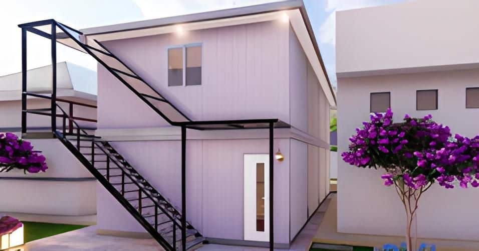 Mẫu nhà lắp ghép 2 tầng là giải pháp thích hợp cho những hộ gia đình có diện tích đất xây nhà hạn hẹp