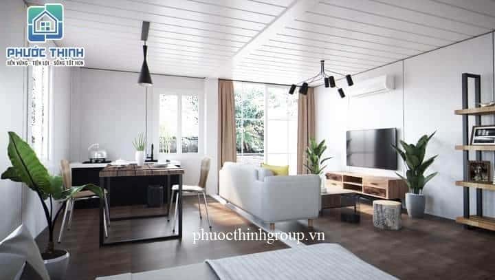 Không gian nhà lắp ghép do Phước Thịnh sản xuất