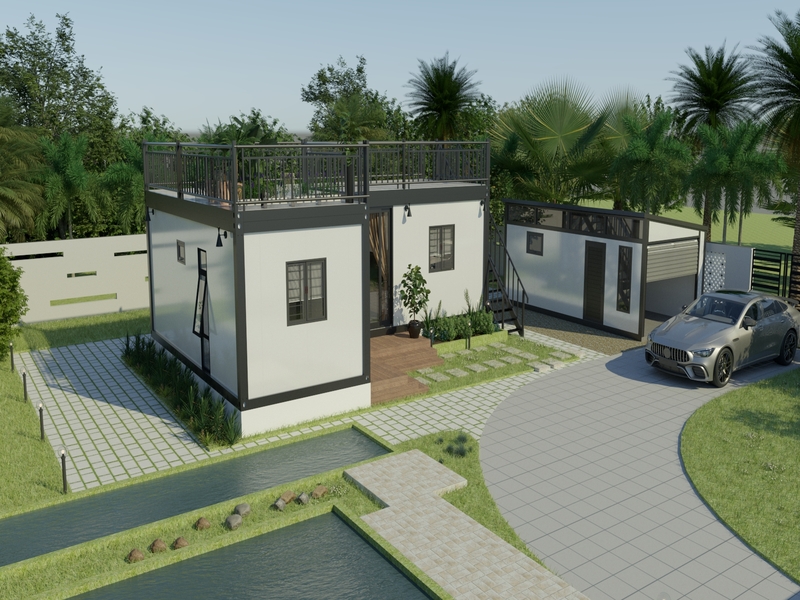 Mẫu nhà tiền chế 1 trệt 1 lầu tại Phước Thịnh Group