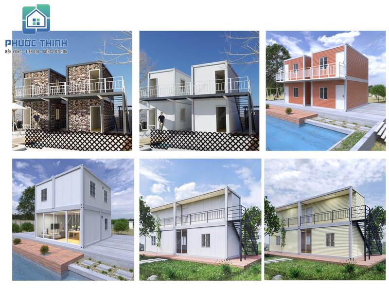 Một số mẫu nhà lắp ghép 50m2 tại Phước Thịnh Group