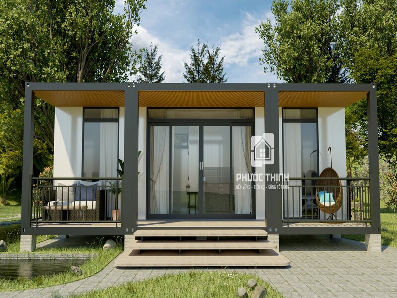 Dự án nhà container homestay hoàn thiện tại Phước Thịnh Group