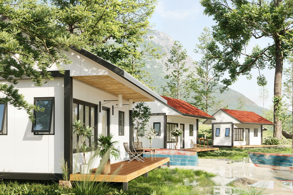 Mẫu nhà lắp ghép hometay tại Phước Thịnh