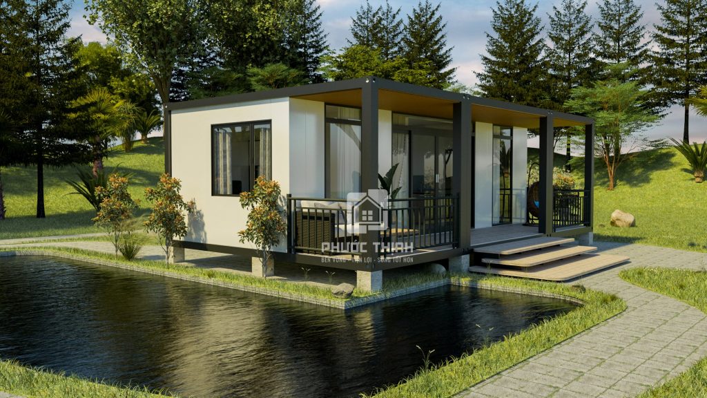 Nhà vườn lắp ghép 150 triệu đón gió và ánh sáng tự nhiên