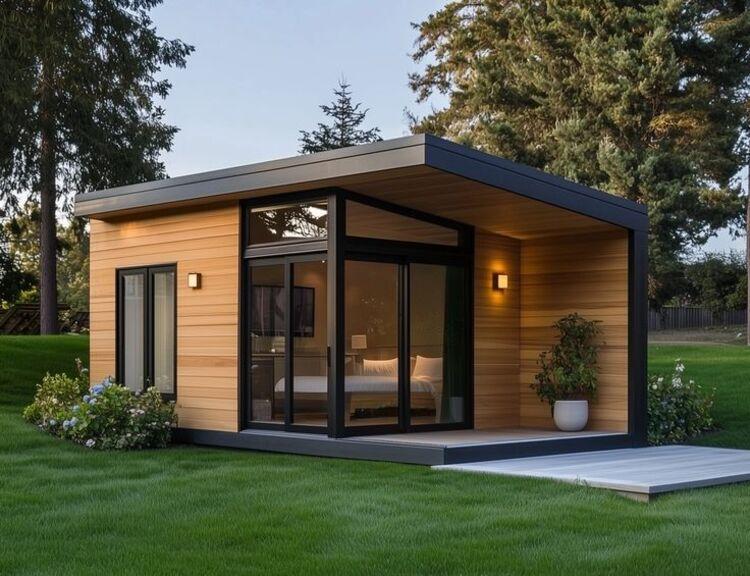 Nhà lắp ghép homestay được xây dựng từ khung thép 