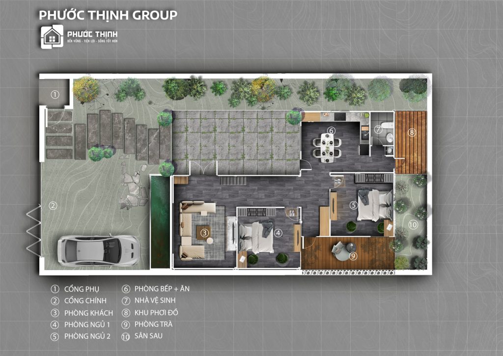 Bố cục mặt bằng và nội thất giúp nhà container nhỏ vẫn đẹp và tiện nghi