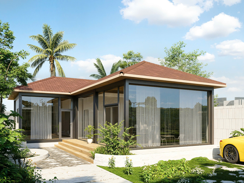 Mẫu nhà lắp ghép chữ L tại Phước Thịnh