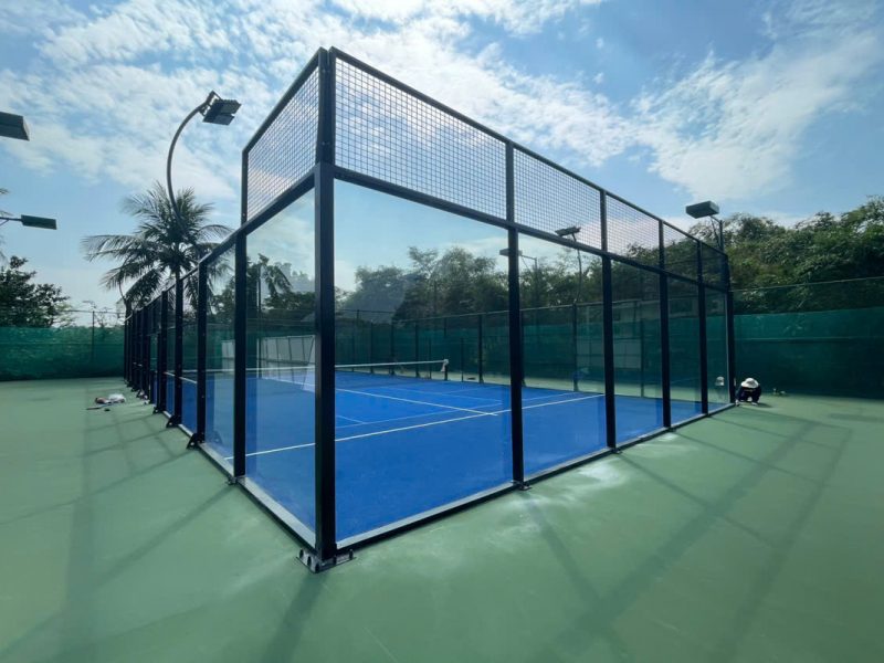 Giai đoạn hoàn thiện sân padel Đà Nẵng