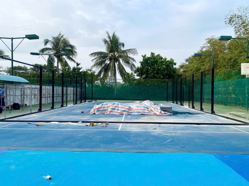 Giai đoạn hoàn thiện sân padel Đà Nẵng